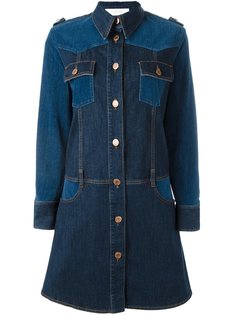 джинсовое платье с панельным дизайном See By Chloé