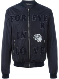 куртка-бомбер с нашивками Dolce & Gabbana