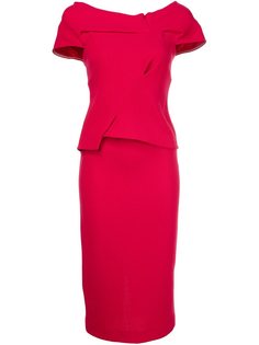 платье c V-образным вырезом  Roland Mouret