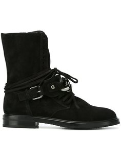 ботинки с ремешками на пряжке  Casadei