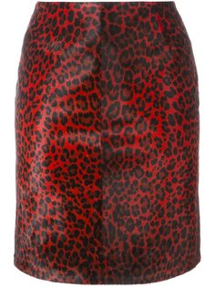 леопардовая юбка-карандаш Alaïa Vintage
