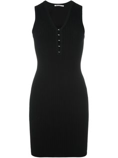 платье мини c V-образным вырезом  T By Alexander Wang