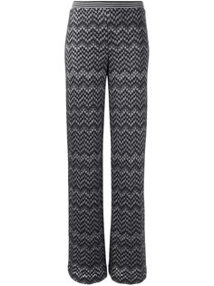 брюки зигзагообразной вязки   Missoni