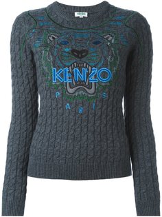 вязаный свитер Tiger  Kenzo