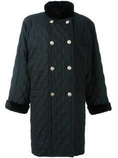 пальто с шерстяным воротником  Yves Saint Laurent Vintage