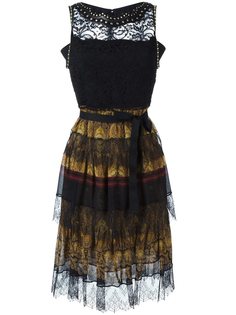 кружевное декорированное платье Etro