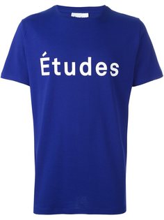 футболка с принтом логотипа Études