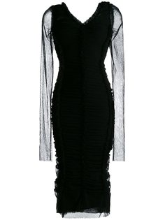 обтягивающее платье со сборками Dolce & Gabbana