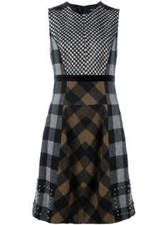 приталенное платье в клетку Etro