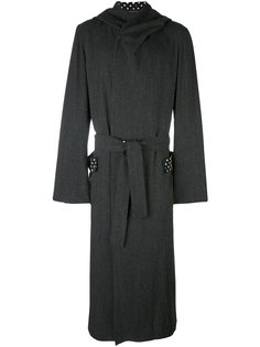 длинное пальто с капюшоном Yohji Yamamoto Vintage