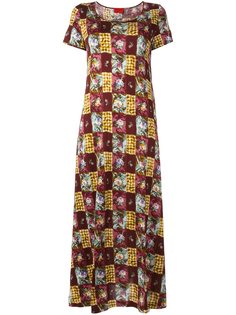 платье-футболка с лоскутным узором Kenzo Vintage