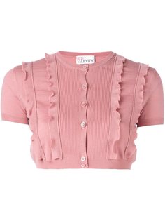 укороченный кардиган с оборками Red Valentino