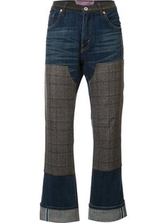 джинсы с панелями в клетку Junya Watanabe Comme Des Garçons