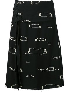 юбка А-силуэта с абстрактным принтом Proenza Schouler