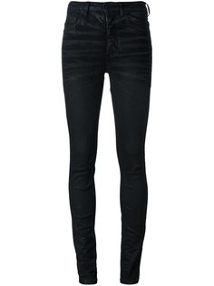 узкие джинсы с восковым покрытием Off-White