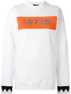 толстовка с вышивкой  T By Alexander Wang