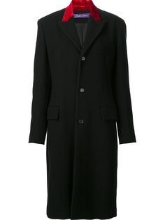 пальто с контрастной вставкой Ralph Lauren