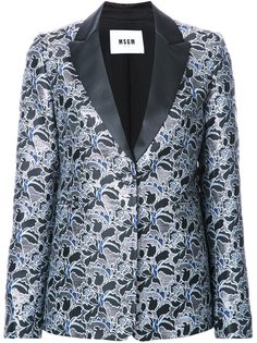 жаккардовый пиджак с цветочным узором MSGM