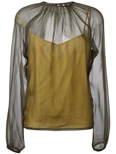 прозрачная блузка Rochas