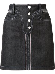 джинсовая мини-юбка Paco Rabanne