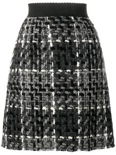 мини юбка в клетку Dolce & Gabbana