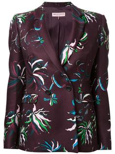 приталенный пиджак с цветочным принтом Emilio Pucci
