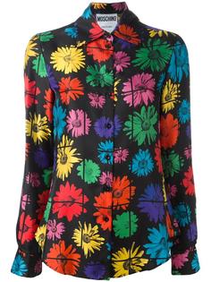 блузка с цветочным узором Moschino