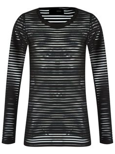 striped sheer blouse Andrea Bogosian