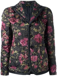 стеганый пиджак с цветочным принтом Comme Des Garçons