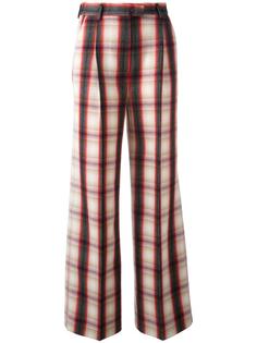 расклешенные брюки в клетку MSGM