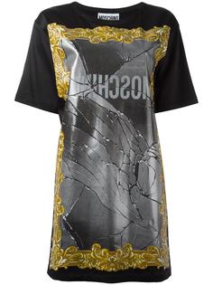 платье-футболка с принтом зеркала Moschino