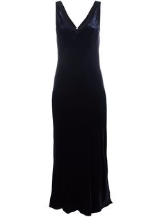 длинное бархатное платье DKNY