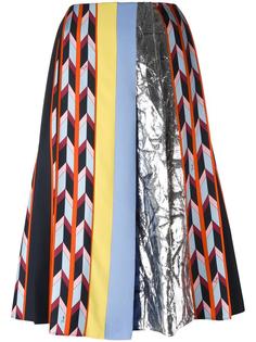 юбка А-образного силуэта с отделкой металлик Emilio Pucci