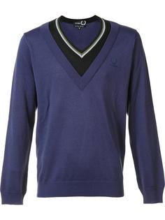 джемпер с V-образным вырезом Raf Simons X Fred Perry