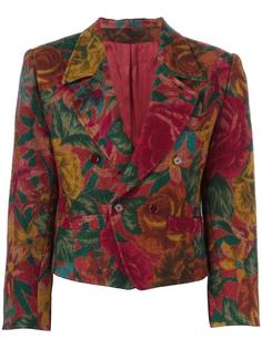 пиджак с цветочным принтом Kenzo Vintage