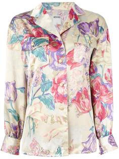 блузка с цветочным принтом Moschino Vintage