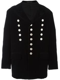 вельветовое двубортное пальто Yohji Yamamoto Vintage