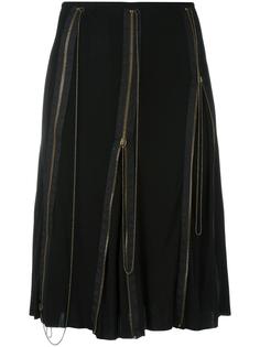 юбка с отделкой молниями Jean Paul Gaultier Vintage