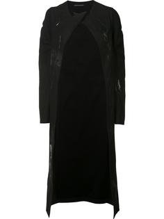 пальто кроя миди с заостренными лацканами Yohji Yamamoto