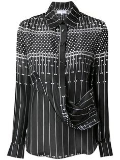 драпированная рубашка с принтом Carven