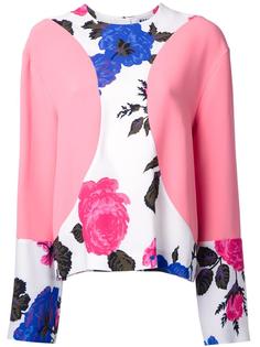 блузка с цветочным принтом MSGM