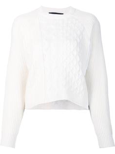 свитер крупной вязки косичкой  Alexander Wang