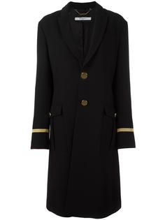 длинное пальто в стиле милитари Givenchy