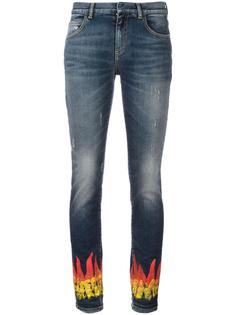 узкие джинсы с отделкой в виде пламени Faith Connexion