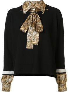 джемпер комбинированного кроя Sonia Rykiel