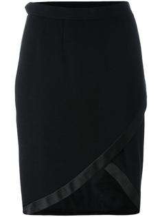 асимметричная юбка с запахом Yves Saint Laurent Vintage
