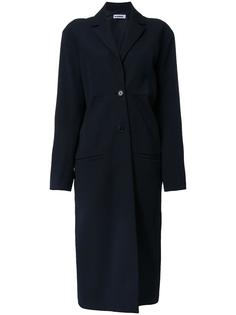 однобортное пальто Jil Sander