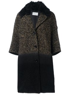 вязаное пальто с рукавами три четверти Yves Salomon