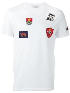 футболка с нашивками Alexander McQueen