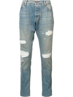 джинсы с заплатками En Noir